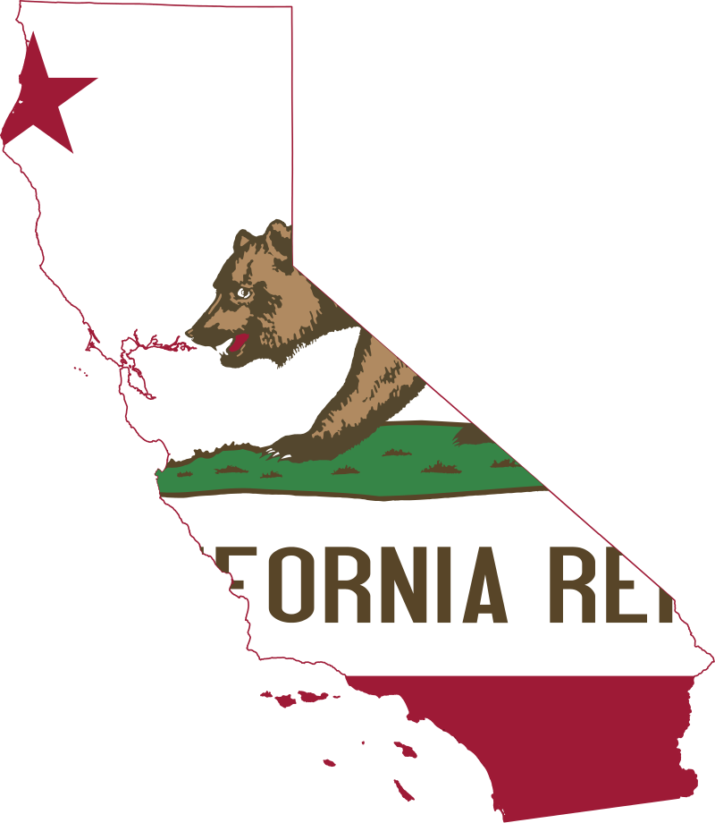 image drapeau California